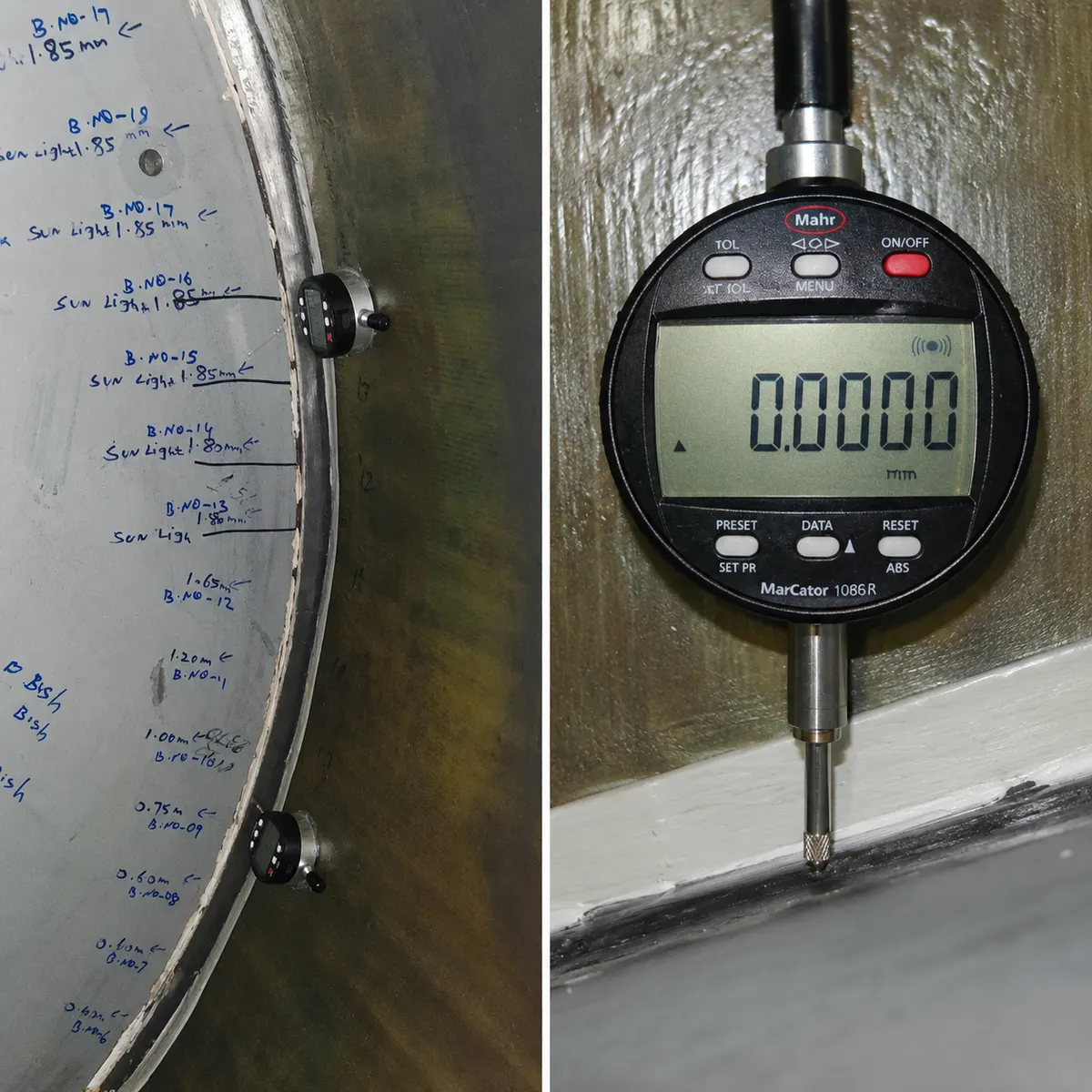 Blade Root Wobbling Test & Gap Inspection